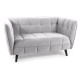 80-2663 SOFA CASTELLO 2 VELVET J. SZARY BLUVEL 03 / WENGE