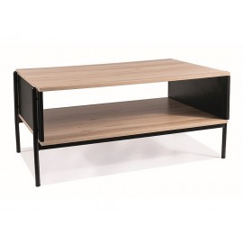 80-3302 ŁAWA KARINA A DĄB/CZARNY MAT 90X60X41