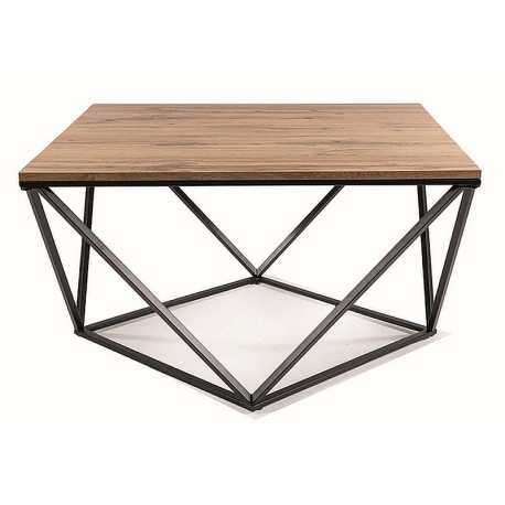 80-3417 ŁAWA SILVER A DĄB ARTISAN/CZARNY  80X80