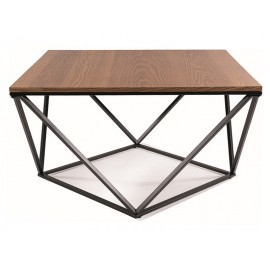 80-3331 ŁAWA SILVER A ORZECH/CZARNY  80X80