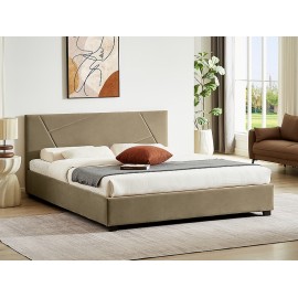 80-3545 ŁÓŻKO COLUMBIA VELVET 160X200 KOLOR BEŻ BLUVEL 28
