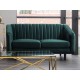 80-1493 ΚΑΝΑΠΕ ASPREY 2 VELVET GREEN BLUVEL 78 / WENGE DIOMMI ASPREY2VZ78