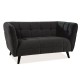 80-1788 ΚΑΝΑΠΕ CASTELLO 2 VELVET BLACK BLUVEL 19 / WENGE DIOMMI CASTELLO2V19