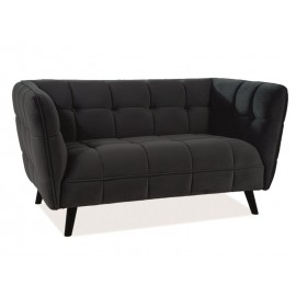 80-1788 ΚΑΝΑΠΕ CASTELLO 2 VELVET BLACK BLUVEL 19 / WENGE DIOMMI CASTELLO2V19