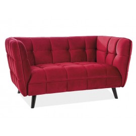 80-1789 ΚΑΝΑΠΕ CASTELLO 2 VELVET Βουργουνδί BLUVEL 59 / WENGE DIOMMI CASTELLO2V59