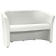 80-2304 Καναπές TM-2 126x60x76 εκ χρώμα Λευκό EK-26/Wenge DIOMMI TM2BIP