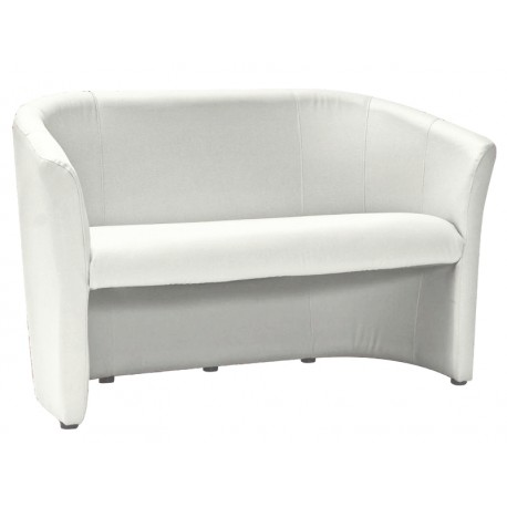 80-2304 Καναπές TM-2 126x60x76 εκ χρώμα Λευκό EK-26/Wenge DIOMMI TM2BIP