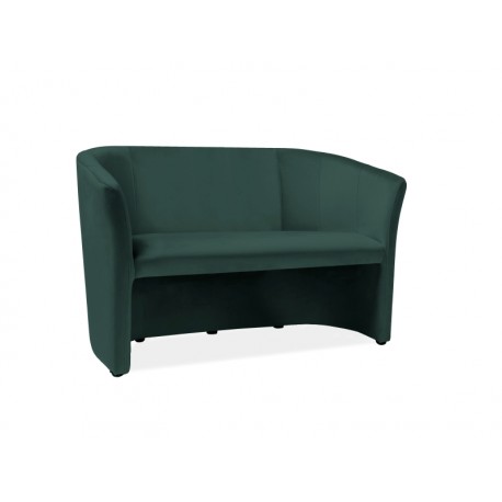 Καναπές TM-2 126x60x76cm βελούδινο πράσινο Bluvel 78/Wenge DIOMMI TM2V78