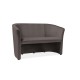 Καναπές TM-2 126x60x76cm γκρι Bluvel 14/Wenge DIOMMI TM2V14