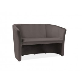 Καναπές TM-2 126x60x76cm γκρι Bluvel 14/Wenge DIOMMI TM2V14