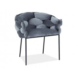 80-2335 ΚΑΡΕΚΛΑ NORTE VELVET ΜΑΥΡΟ ΠΛΑΙΣΙΟ / ΓΚΡΙ BLUVEL 14 DIOMMI NORTEVCSZ