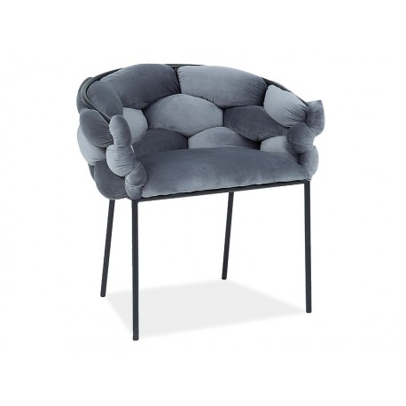 80-2335 ΚΑΡΕΚΛΑ NORTE VELVET ΜΑΥΡΟ ΠΛΑΙΣΙΟ / ΓΚΡΙ BLUVEL 14 DIOMMI NORTEVCSZ