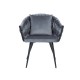 80-2076 ΚΑΡΕΚΛΑ NUVO VELVET ΜΑΥΡΟ ΠΛΑΙΣΙΟ / ΓΚΡΙ BLUVEL 14 DIOMMI NUVOVCSZ