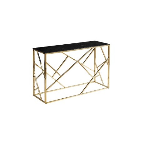 80-1722 ΚΟΝΣΟΛΑ ESCADA C II ΜΑΡΜΑΡΟ EFFECT ΜΑΥΡΟ / ΧΡΥΣΟ 120X40 DIOMMI ESCADACCZMAZL