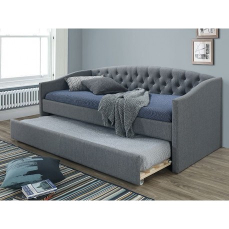 80-1459 ΚΡΕΒΑΤΙ ALESSIA 90X200 ΧΡΩΜΑ ΓΚΡΙ / ΔΡΥΣ DIOMMI ALESSIA90SZD