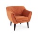 80-2852 FOTEL KARO 1 VELVET CYNAMON BLUVEL 4215 / WENGE