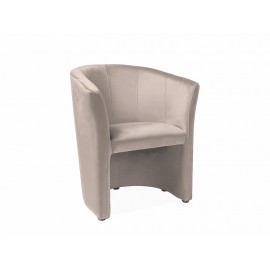 80-3112 FOTEL TM-1 VELVET C. BEŻ BLUVEL 40 / WENGE