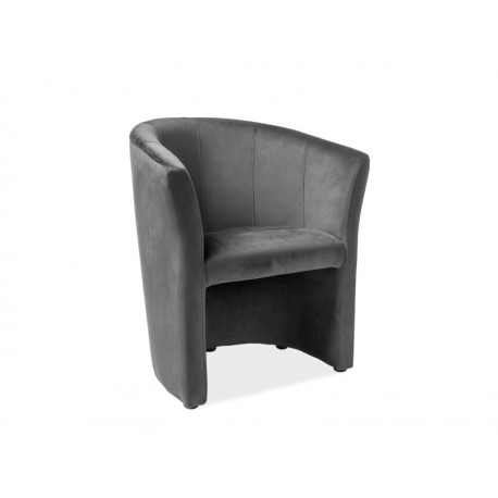 80-2464 TM-1 BEIGE VELVET ARMCHAIR BLUVEL 28/ WENGE DIOMMI TM1V28