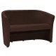80-2307 Καναπές TM-2 126x60x76cm χρώμα σκούρο καφέ EK-18 /wenge DIOMMI TM2CBBP
