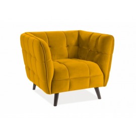 80-1679 Πολυθρόνα  Castello 1 85 x 92 x 78 Κίτρινο  DIOMMI CASTELLO1V68