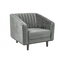 80-1509 ΠΟΛΥΘΡΟΝΑ ASPREY 1 VELVET GRAY BLUVEL 14 / WENGE DIOMMI ASPREY1VSZ14