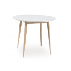 80-1888 ΤΡΑΠΕΖΙ LARSON WHITE / WHITE OAK FI 90 DIOMMI LARSONBDB90