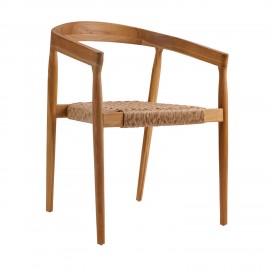 901-005 Πολυθρόνα Amora Φυσικό 58 x 55 x 78.5 58x55x78.5 εκ.
