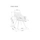 80-1620 CHERRY VELVET CHAIR ΜΑΥΡΟ ΠΛΑΙΣΙΟ / ΓΚΡΙ BLUVEL14 DIOMMI CHERRYVCSZ