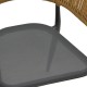 200-000858 Τραπεζαρία Kliton-Raven σετ 5τεμ pakoworld  αλουμίνιο σε ανθρακί απόχρωση 80x80x74εκ