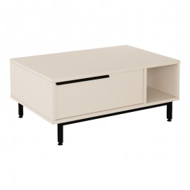 176-000234 Τραπέζι σαλονιού Frixton pakoworld σε cappuccino απόχρωση 90x60x37.5εκ