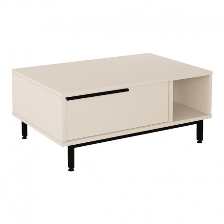176-000234 Τραπέζι σαλονιού Frixton pakoworld σε cappuccino απόχρωση 90x60x37.5εκ