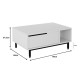 176-000234 Τραπέζι σαλονιού Frixton pakoworld σε cappuccino απόχρωση 90x60x37.5εκ