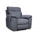0051.MS05DG Boston πολυθρόνα Relax με χειροκίνητη ανάκλιση 101x100x102εκ. Γκρι Σκούρο ύφασμα