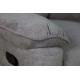 0051.MS05LG Boston πολυθρόνα Relax με χειροκίνητη ανάκλιση 101x100x102εκ. Γκρι ανοιχτό ύφασμα