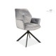 80-1674 CHAIR BOOGIE II VELVET BLACK FRAME / ΓΚΡΙ ΜΠΛΟΥΒΕΛ 14 DIOMMI BOOGIEIIVCSZ