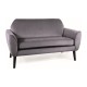80-2980 SOFA MENA VELVET SZARY BLUVEL 14 / WENGE