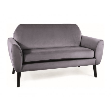 80-2980 SOFA MENA VELVET SZARY BLUVEL 14 / WENGE