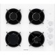 Brandt BPG3400W Εστία Φυσικού Αερίου Αυτόνομη 60x51εκ. Λευκή