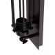ΑΠΛΙΚΑ ΤΟΙΧΟΥ 2ΦΩΤΗ BEACON HM4463 ΜΕΤΑΛΛΟ ΣΕ ΜΑΥΡΟ 10x10x47Υεκ.