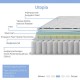 100-000056 Στρώμα Utopia pakoworld pocket spring με ανώστρωμα 30-32cm 90x190εκ