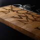 071-001579 Διακοσμητικό τοίχου Haper pakoworld ξύλο πεύκου σε φυσική απόχρωση με μαύρο μέταλλο 42x3x58εκ