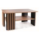 80-3288 ŁAWA EVITA DĄB ARTISAN / CZARNY 100X60