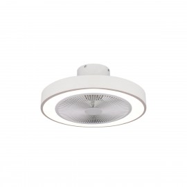 06-30155 ESTIA ΑΝΕΜΙΣΤΗΡΑΣ ΟΡΟΦΗΣ HALO FLOW 50cm 15w ΜΕ CCT LED ΦΩΤΙΣΜΟ 45W & ΤΗΛΕΧΕΙΡΙΣΤΗΡΙΟ ΛΕΥΚΟΣ