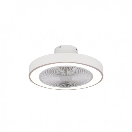 06-30155 ESTIA ΑΝΕΜΙΣΤΗΡΑΣ ΟΡΟΦΗΣ HALO FLOW 50cm 15w ΜΕ CCT LED ΦΩΤΙΣΜΟ 45W & ΤΗΛΕΧΕΙΡΙΣΤΗΡΙΟ ΛΕΥΚΟΣ