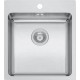 Pyramis 1B Inset Ledge Ένθετος Νεροχύτης Inox Σατινέ Μ45xΠ50.5cm Ασημί