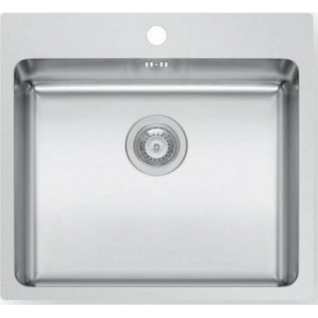 Maidtec Inset Ledge Ένθετος Νεροχύτης Inox Σατινέ Μ55xΠ50.5cm Ασημί