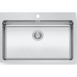 Maidtec Ledge Ένθετος Νεροχύτης Inox Brushed Μ76xΠ50.5cm Ασημί