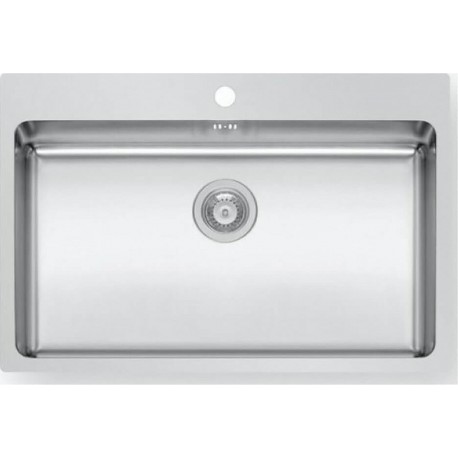 Maidtec Ledge Ένθετος Νεροχύτης Inox Brushed Μ76xΠ50.5cm Ασημί