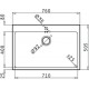 Maidtec Ledge Ένθετος Νεροχύτης Inox Brushed Μ76xΠ50.5cm Ασημί