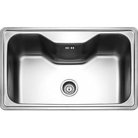 Maidtec Inset 1B Ένθετος Νεροχύτης Inox Σατινέ Μ80xΠ50cm Ασημί